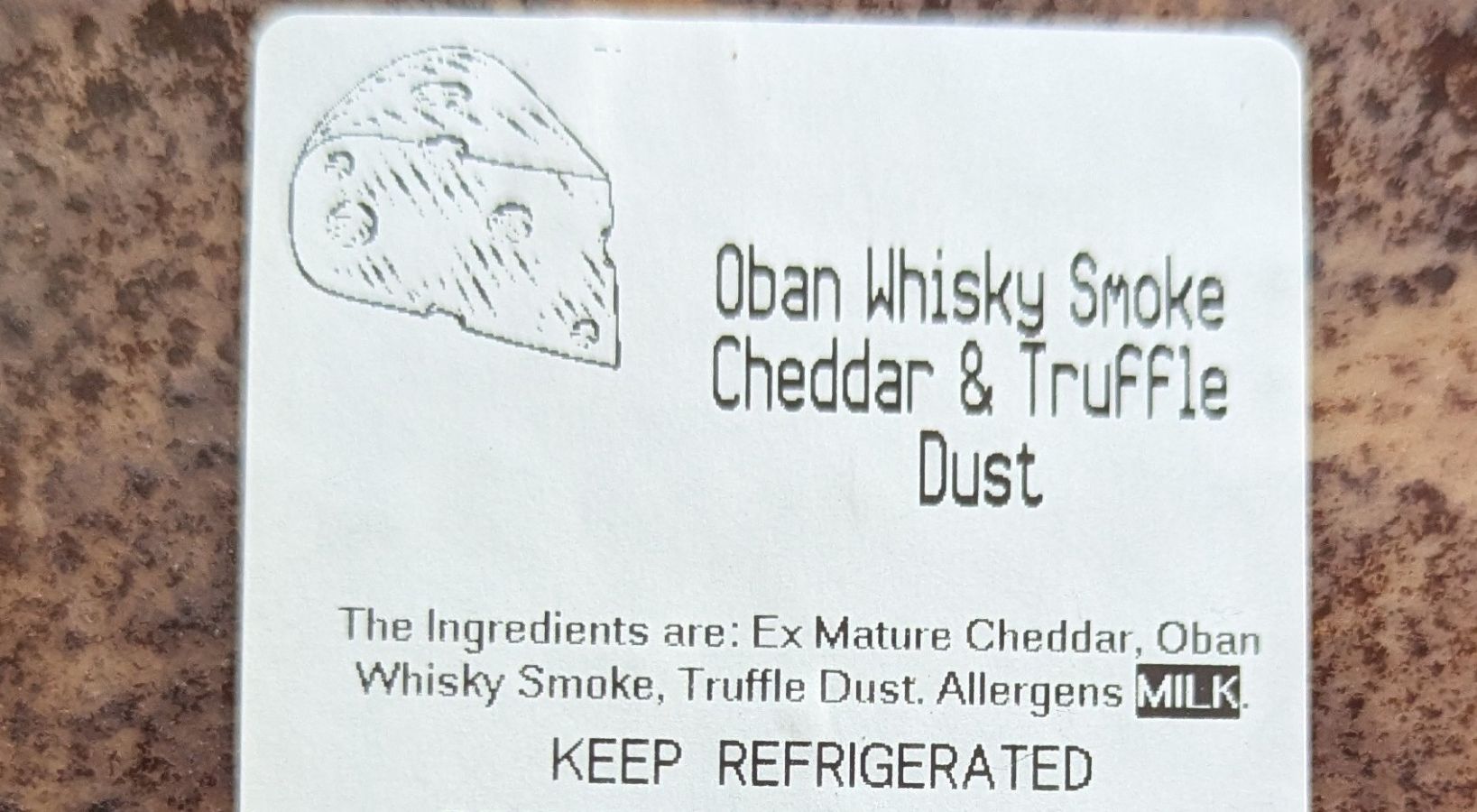 Oban Whisky Smoke Cheddar with Truffle Dust