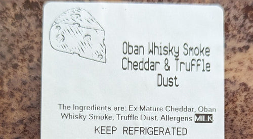 Oban Whisky Smoke Cheddar with Truffle Dust