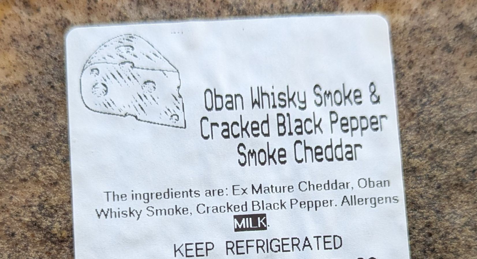 Oban Whisky & Pepper Smoked Cheddar